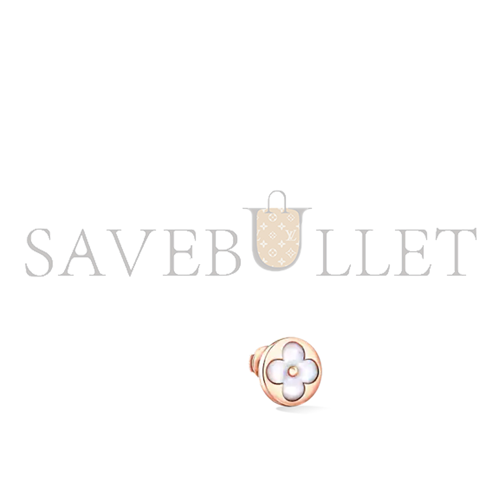LOUIS VUITTON COLOUR BLOSSOM SUN EAR STUD, PINK GOLD AND WHITE MOTHER-OF-PEARL - PER UNIT Q96425 LOUIS VUITTON COLOUR BLOSSOM SUN EAR STUD, PINK GOLD AND WHITE MOTHER-OF-PEARL - PER UNIT Q96425